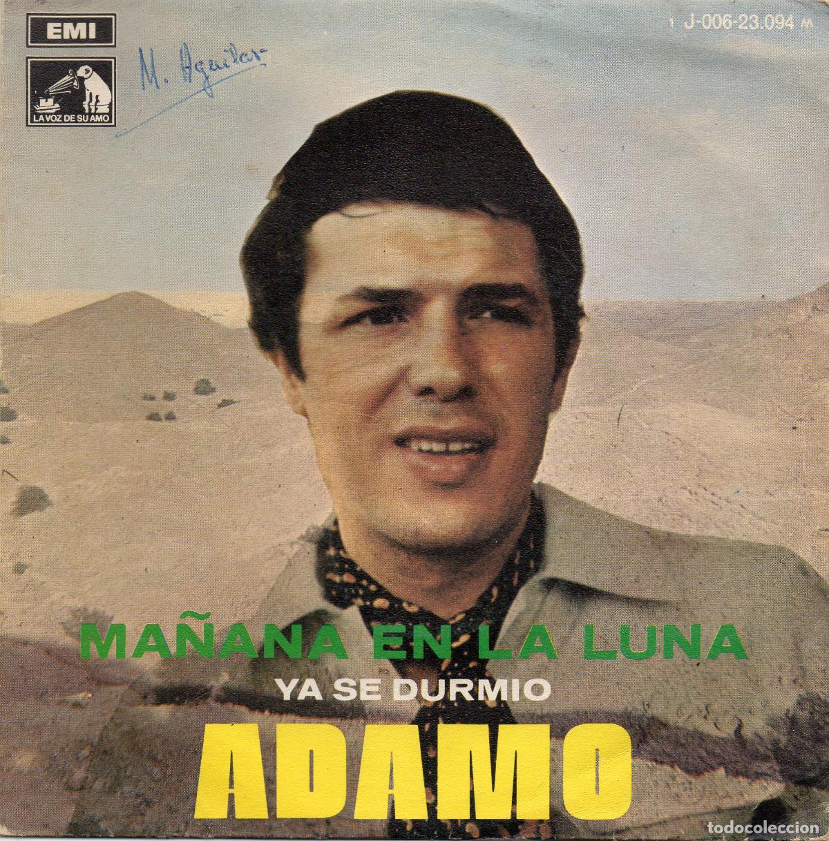 Discos de vinilo: ADAMO - MA&Ntilde;ANA EN LA LUNA - 1969 - SINGLE - Foto 1