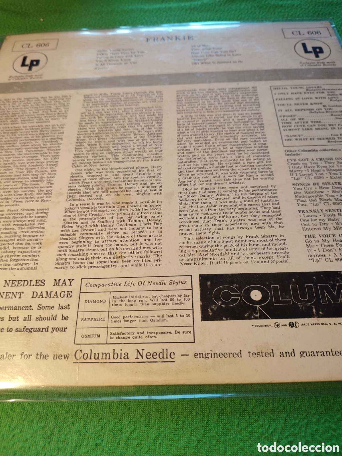 Discos de vinilo: Frank Sinatra - Frankie Vinilo Lp - Foto 3
