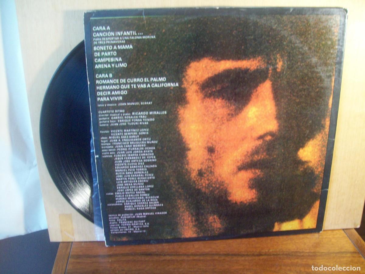 Discos de vinilo: JOAN MANUEL SERRAT - CANCION INFANTIL - LP - Foto 2