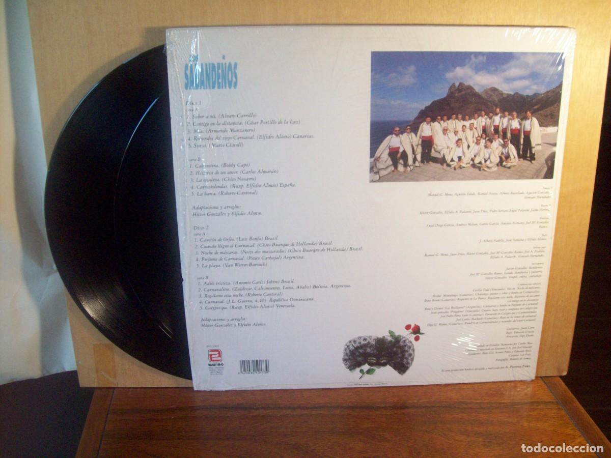 Discos de vinilo: LOS SABANDE&Ntilde;OS - AMOR Y CARNAVAL - DOBLE LP - Foto 2