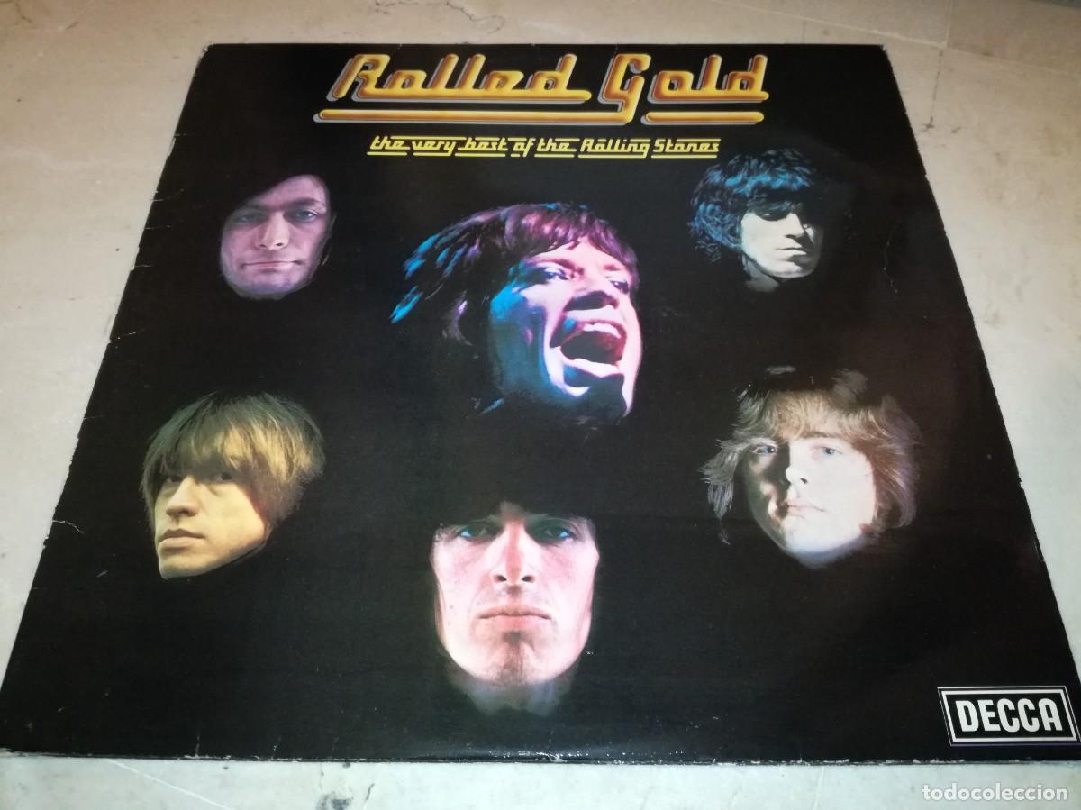Discos de vinilo: THE VERY BEST OF THE ROLLING STONES-ROLLED GOLD-DOBLE LP-EDICION UK-VINILOS EN BUEN ESTADO