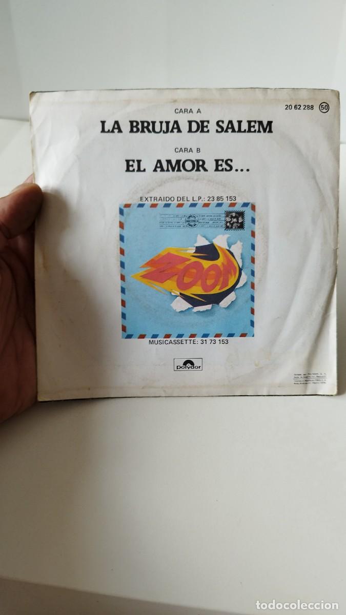 Discos de vinilo: Zoom - la bruja de salem. Single 7&rdquo;. - Foto 2