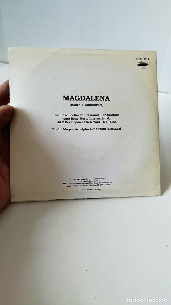 Discos de vinilo: Emmanuel &ndash; Magdalena. Single promocional edici&oacute;n limitada 7&rdquo;. - Foto 2