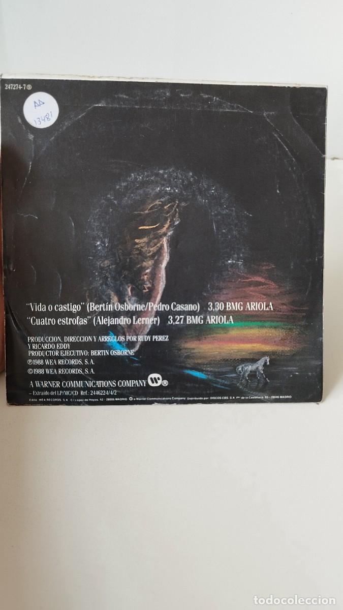 Discos de vinilo: Bert&iacute;n Osborne, vida o castigo. Single 7&rdquo;. - Foto 3
