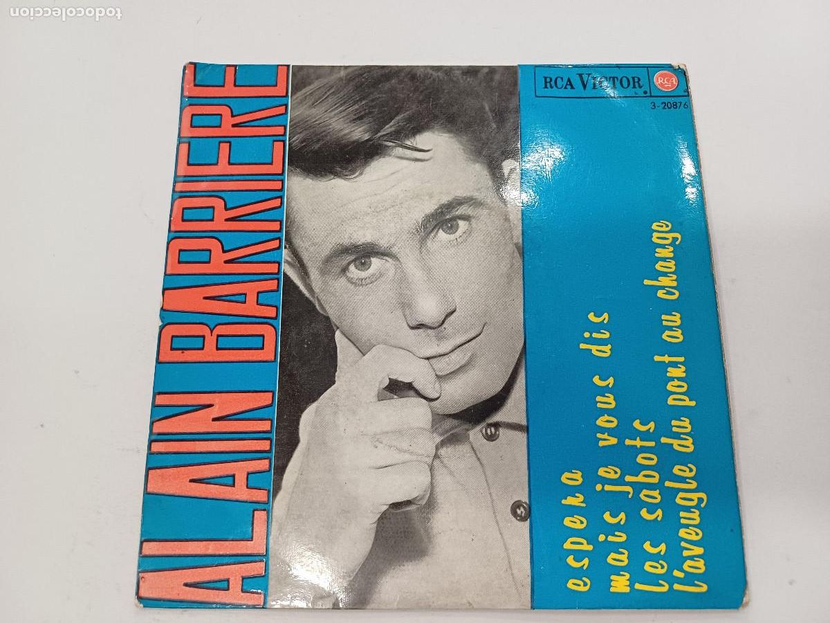 Discos de vinilo: ALAIN BARRIERE/ESPERA/SINGLE. - Foto 1