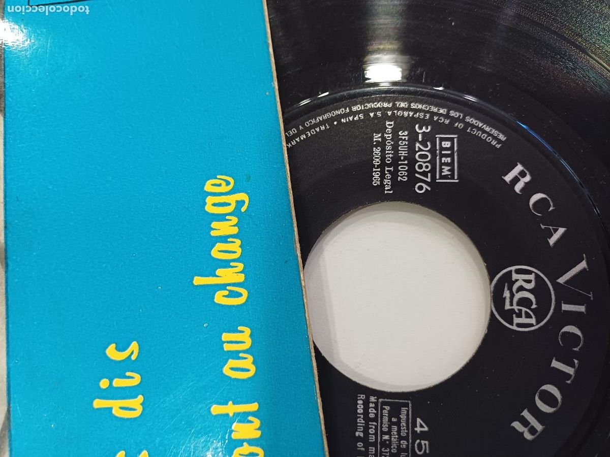 Discos de vinilo: ALAIN BARRIERE/ESPERA/SINGLE. - Foto 2