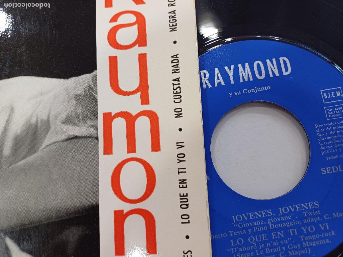 Discos de vinilo: RAYMOND/JOVENES,JOVENES/SINGLE. - Foto 2