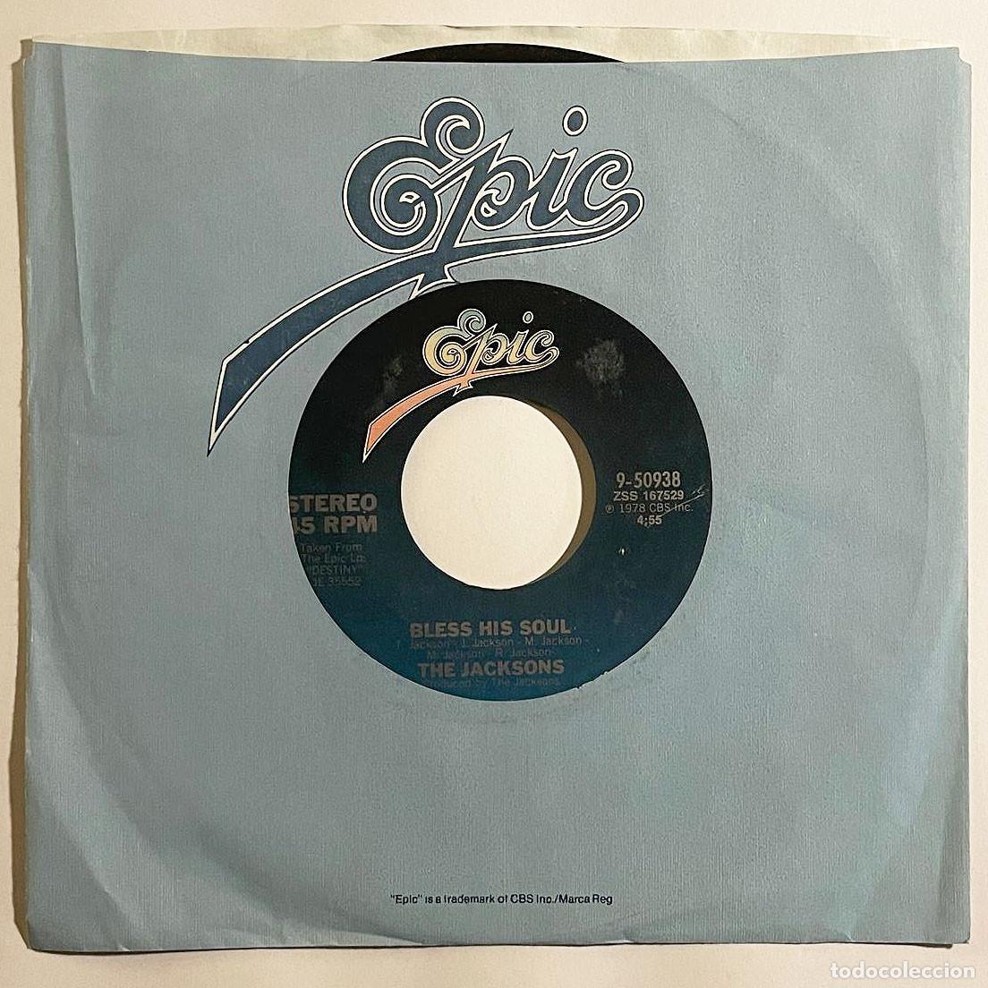Discos de vinilo: THE JACKSON / BLESS HIS SOUL / Single 1978 / Epic UK - Foto 1