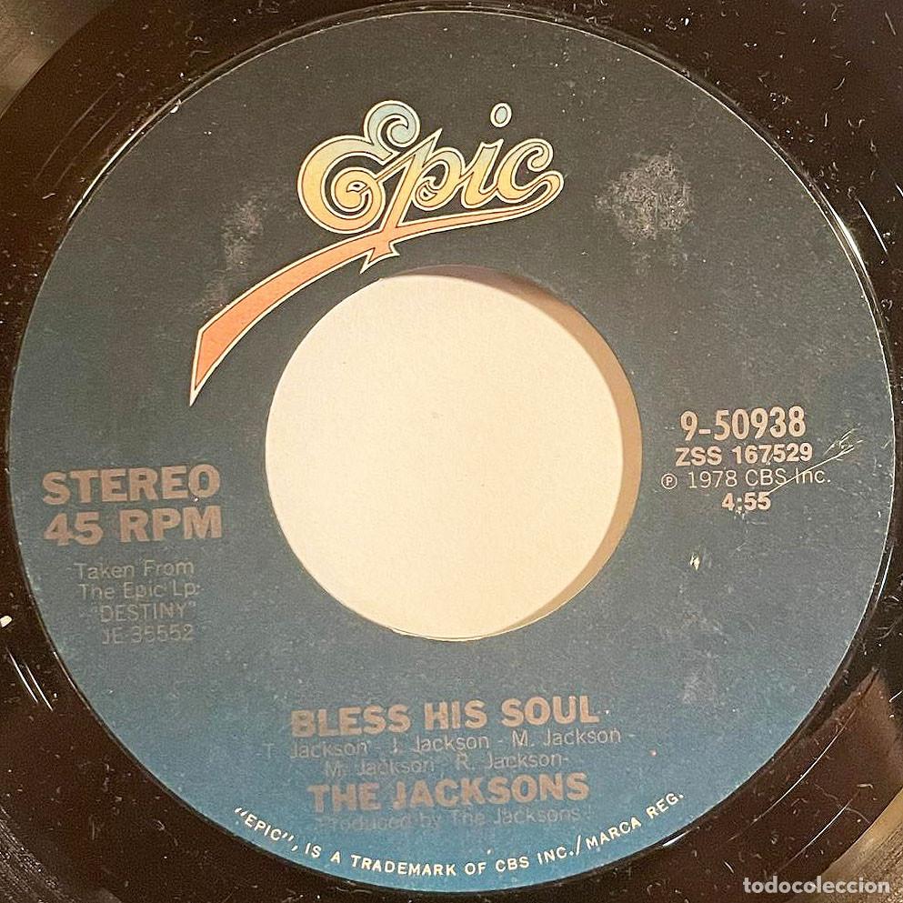 Discos de vinilo: THE JACKSON / BLESS HIS SOUL / Single 1978 / Epic UK - Foto 2