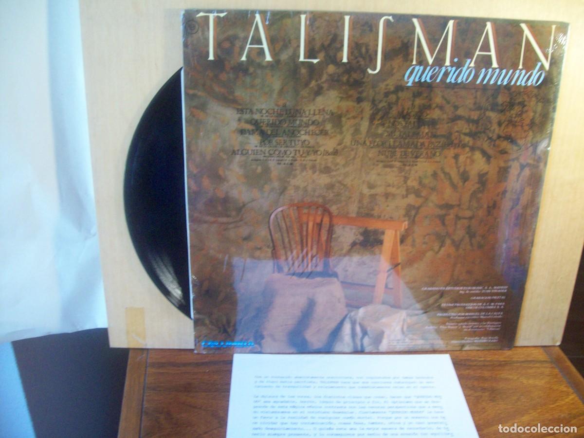 Discos de vinilo: TALISMAN - QUERIDO MUNDO - LP - Foto 2
