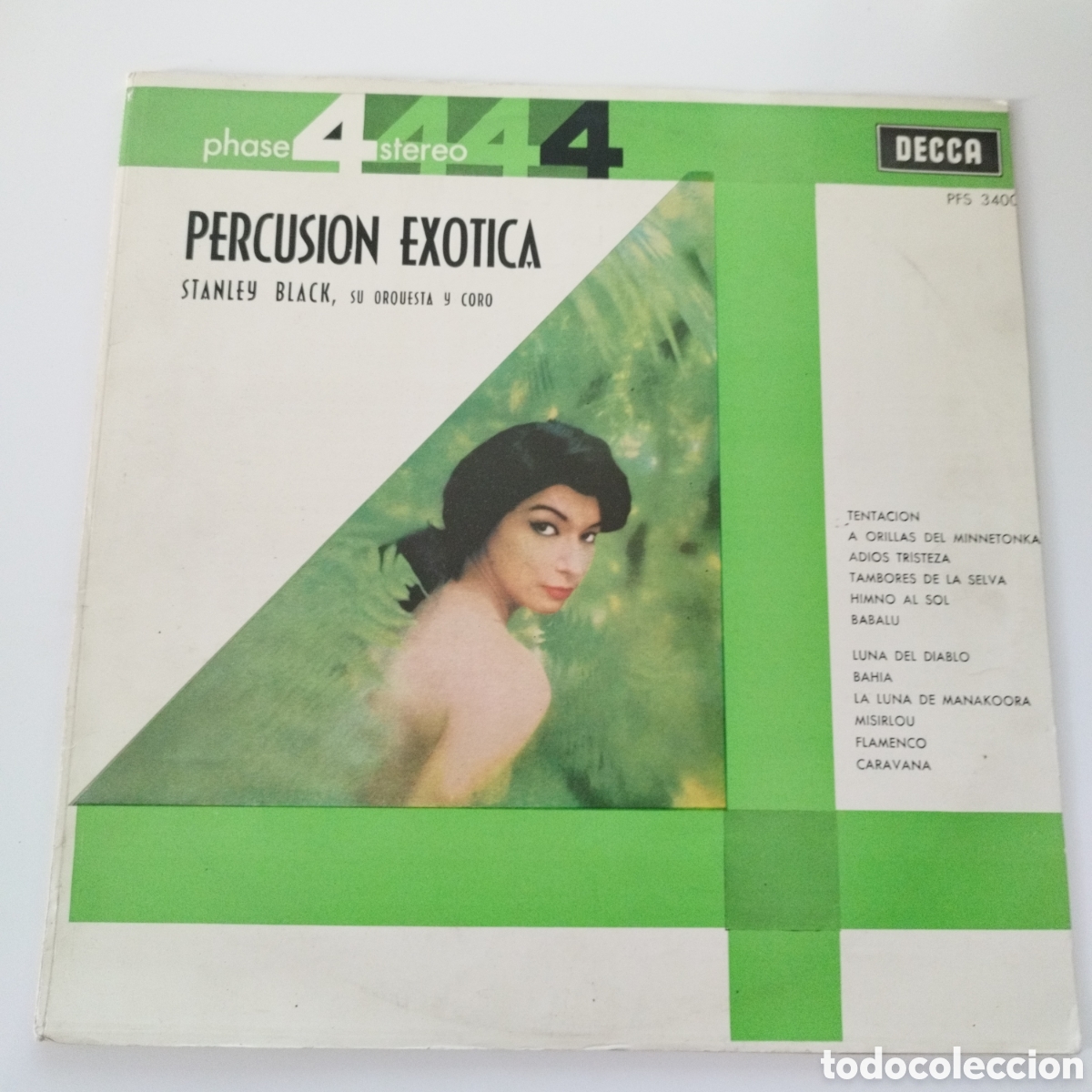 Dischi in vinile: VINILO LP / PERCUSI&Oacute;N EX&Oacute;TICA / STANLEY BLACK Y SU ORQUESTA / DECCA / PHASE 4 STEREO