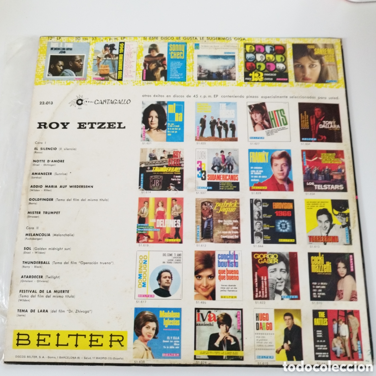 Discos de vinilo: VINILO LP / ROY ETZEL / BELTER / 1966 - Foto 2