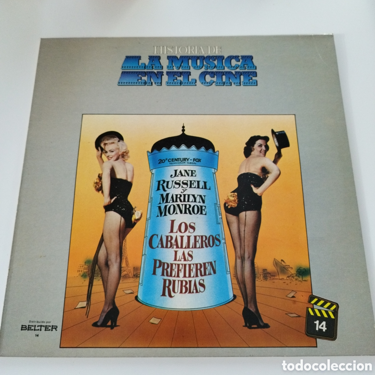 Discos de vinilo: VINILO LP / LA HISTORIA DE LA M&Uacute;SICA EN EL CINE / LOS CABALLEROS LAS PREFIEREN RUBIAS / BELTER / 198
