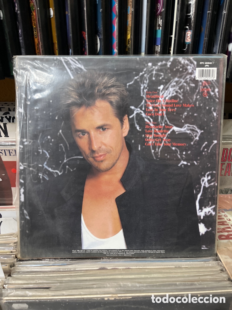 Discos de vinilo: Don johnson heart beat - Foto 2
