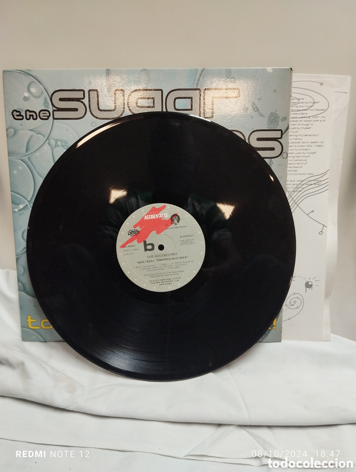 Discos de vinilo: THE SUGAR CUBES, HERE TODAY.. - Foto 4