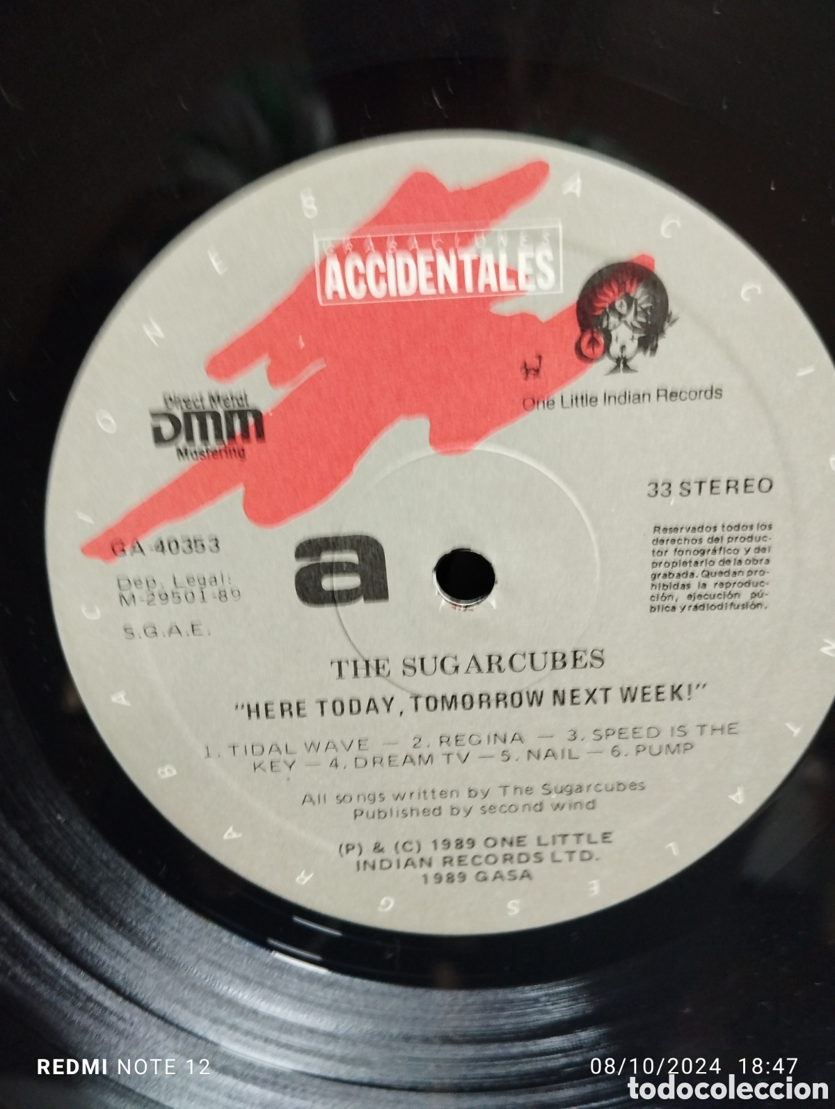 Discos de vinilo: THE SUGAR CUBES, HERE TODAY.. - Foto 6
