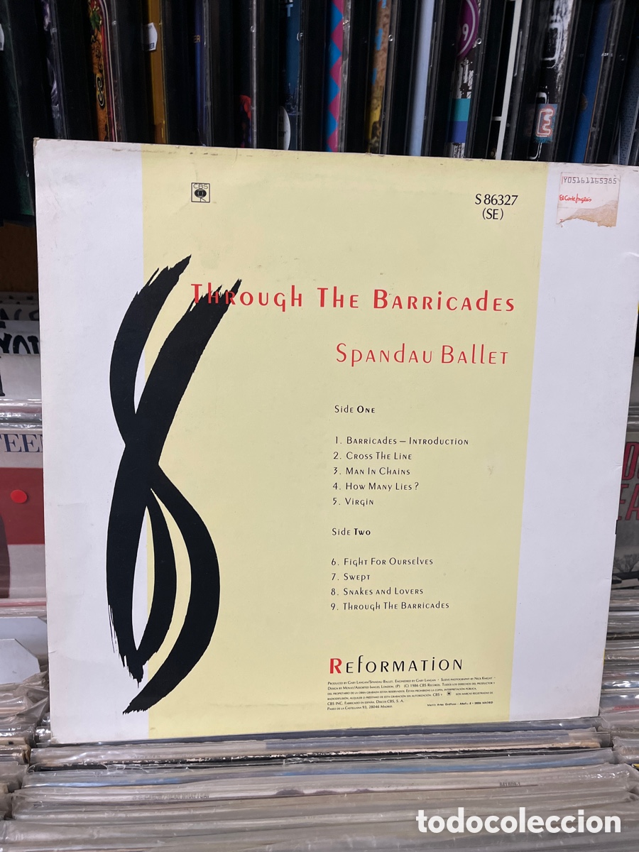 Discos de vinilo: Spandau ballet through the barricades - Foto 2