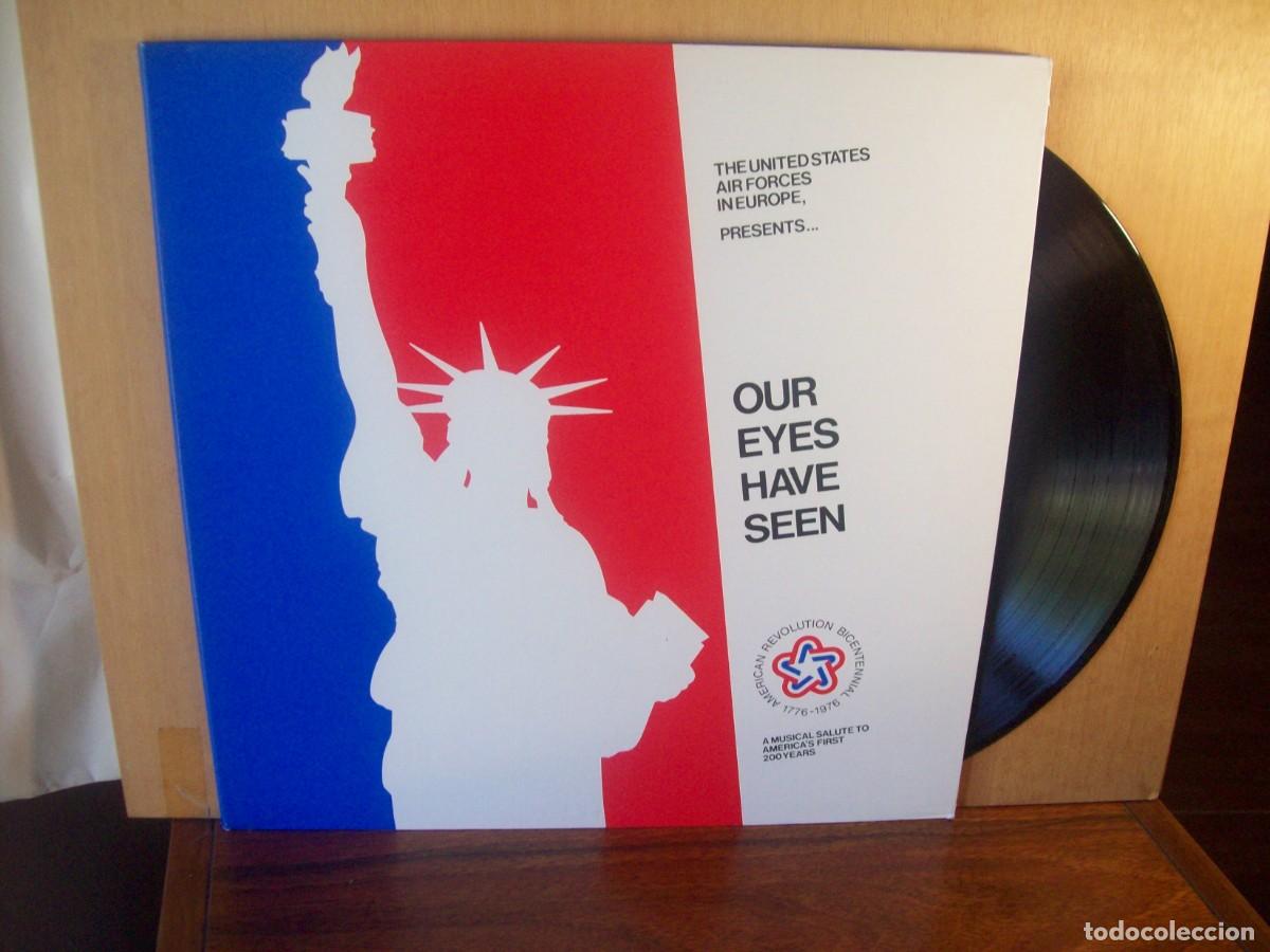 Vinyl-Schallplatten: THE UNITED STATES AIR FORCES IN EUROPE - OUR EYES HAVE SEEN - LP CARPETA ABIERTA