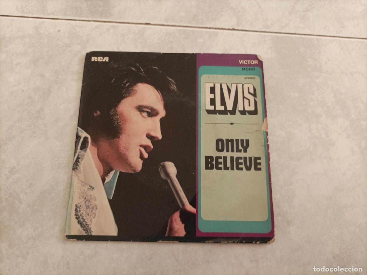 Discos de vinilo: Elvis only believe single - Foto 1