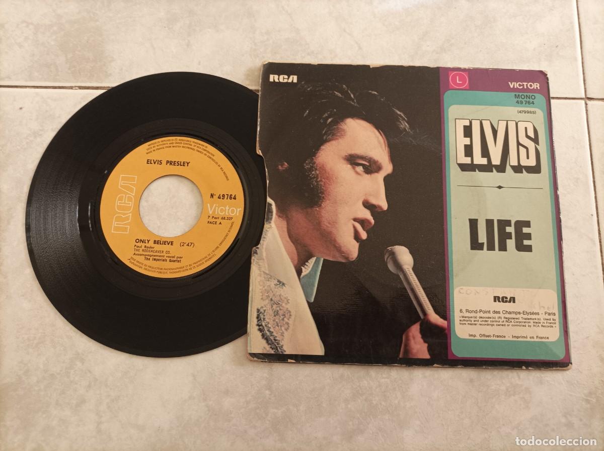 Discos de vinilo: Elvis only believe single - Foto 2
