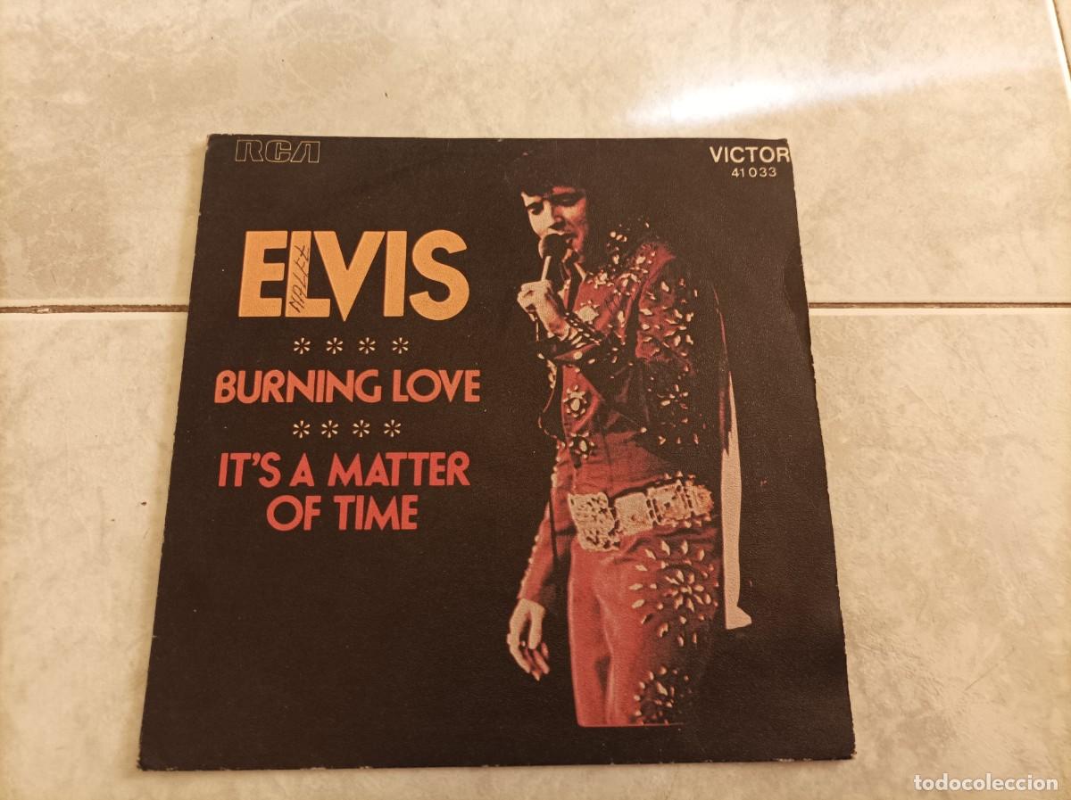 Discos de vinilo: Elvis single burning love Francia - Foto 1