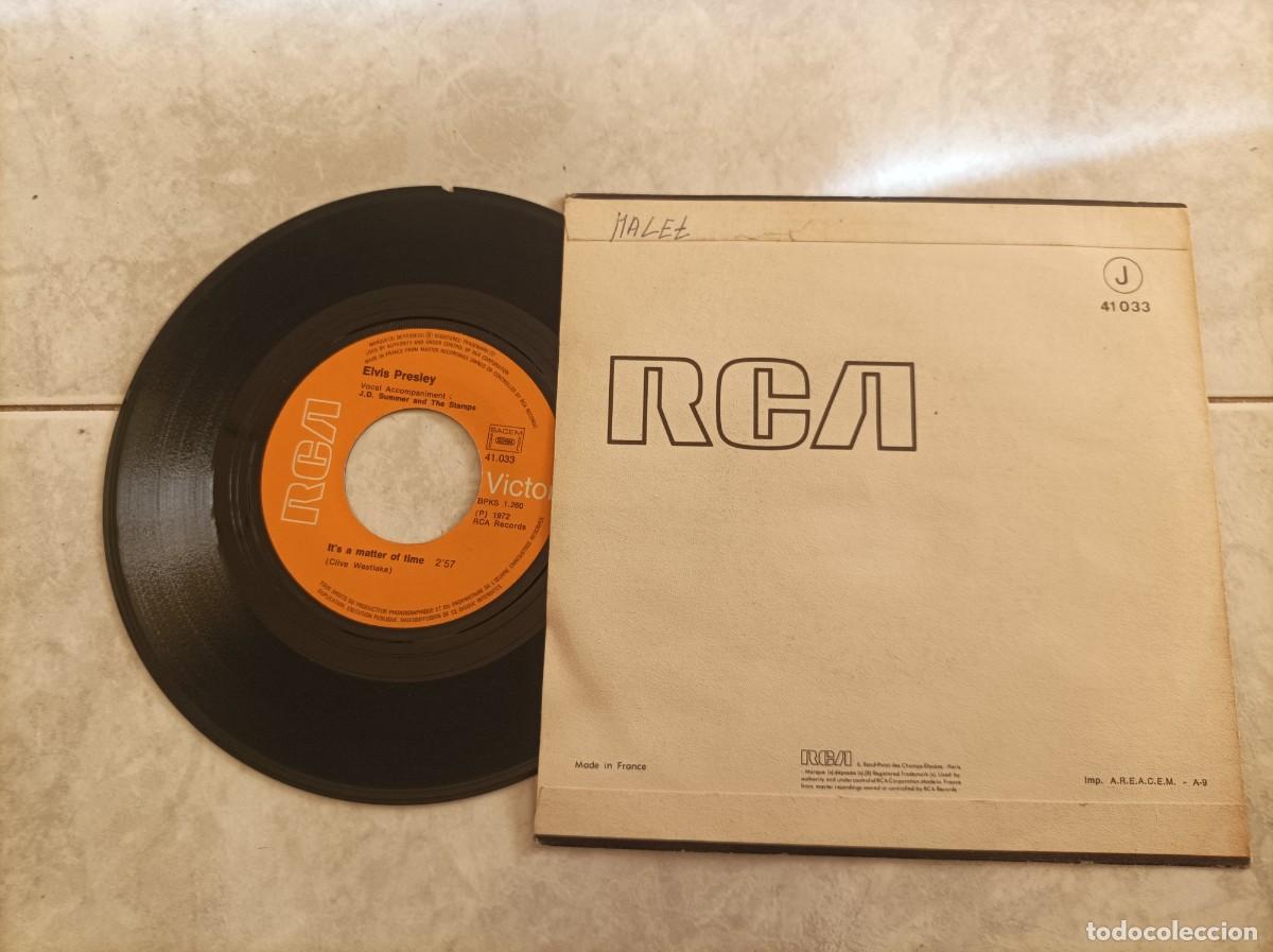 Discos de vinilo: Elvis single burning love Francia - Foto 2