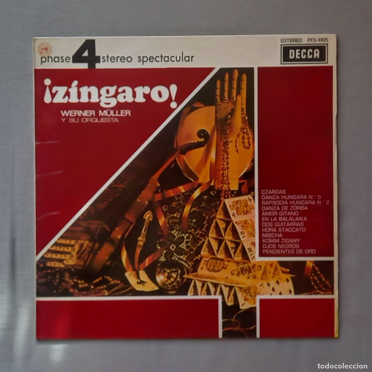 Discos de vinilo: WERNER M&Uuml;LLER Y SU ORQUESTA - &iexcl;Z&Iacute;NGARO! - Foto 1