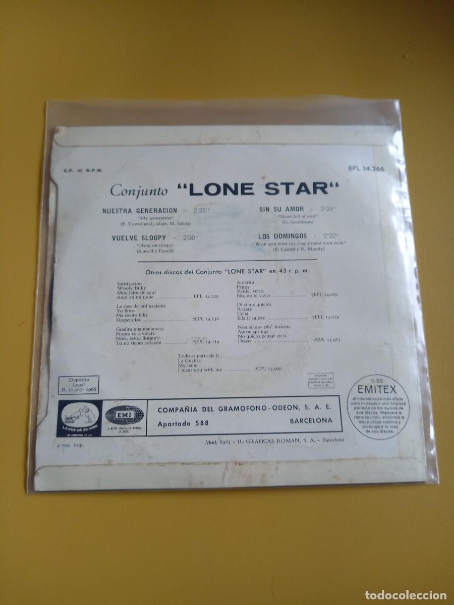 Discos de vinilo: Lone Star - Nuestra generaci&oacute;n EP 1966 - Foto 2