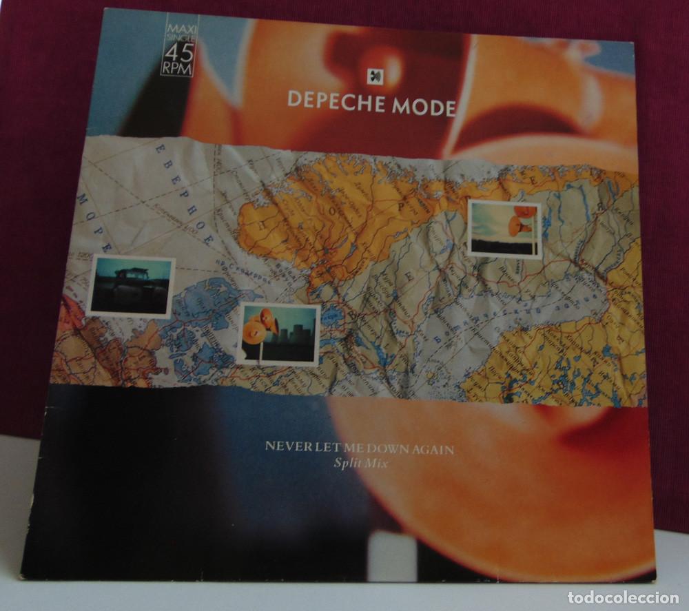 Discos de vinilo: Depeche Mode &ndash; Never Let Me Down Again (Split Mix) - MAXISINGLE ALEMAN VINILO NARANJA - 1987 - Foto 2