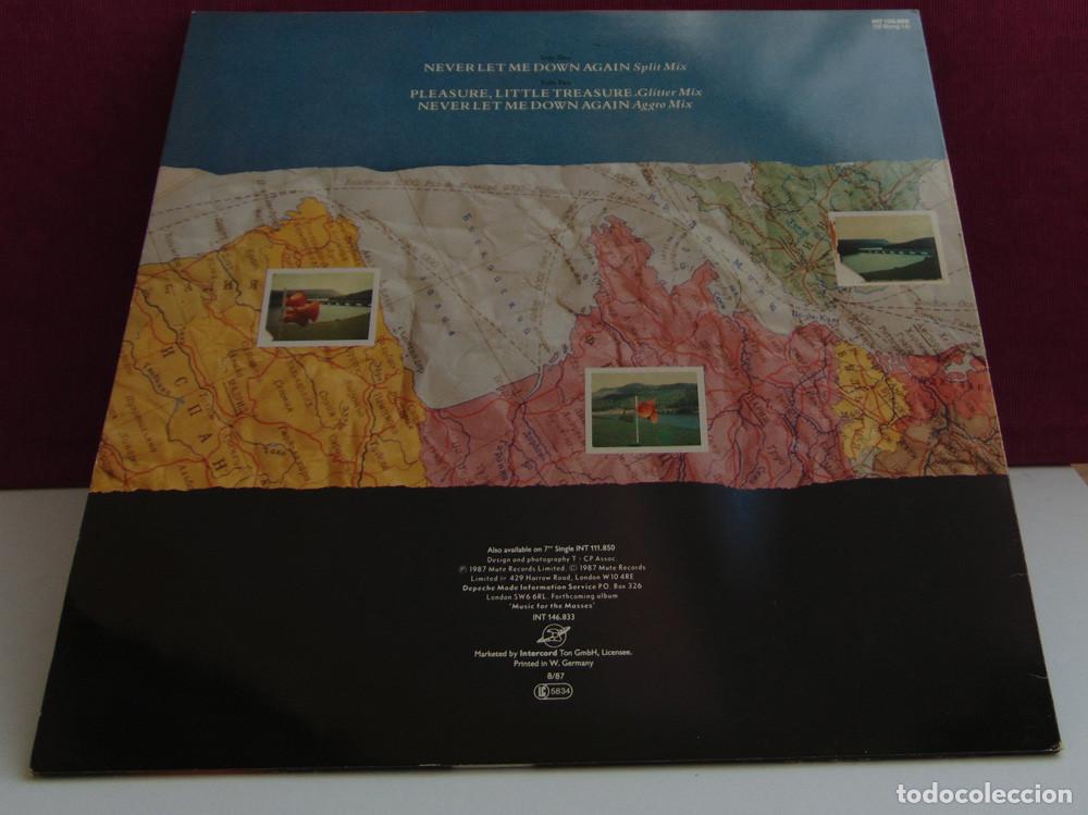 Discos de vinilo: Depeche Mode &ndash; Never Let Me Down Again (Split Mix) - MAXISINGLE ALEMAN VINILO NARANJA - 1987 - Foto 3