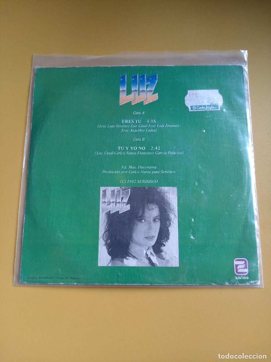 Discos de vinilo: Luz - Eres t&uacute;/ T&uacute; y yo no 1983 - Foto 2