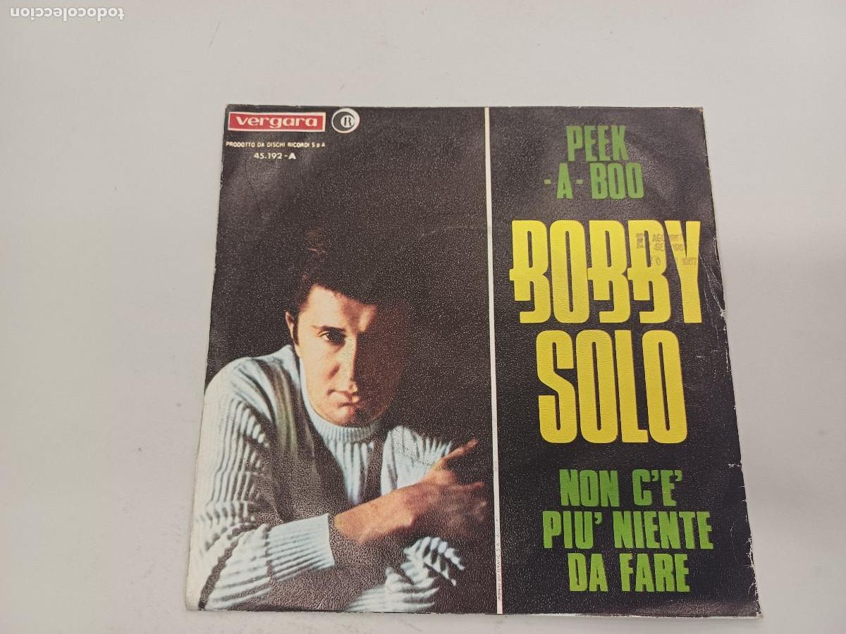 Discos de vinilo: BOBBY SOLO/PEEK A BOO/SINGLE. - Foto 1