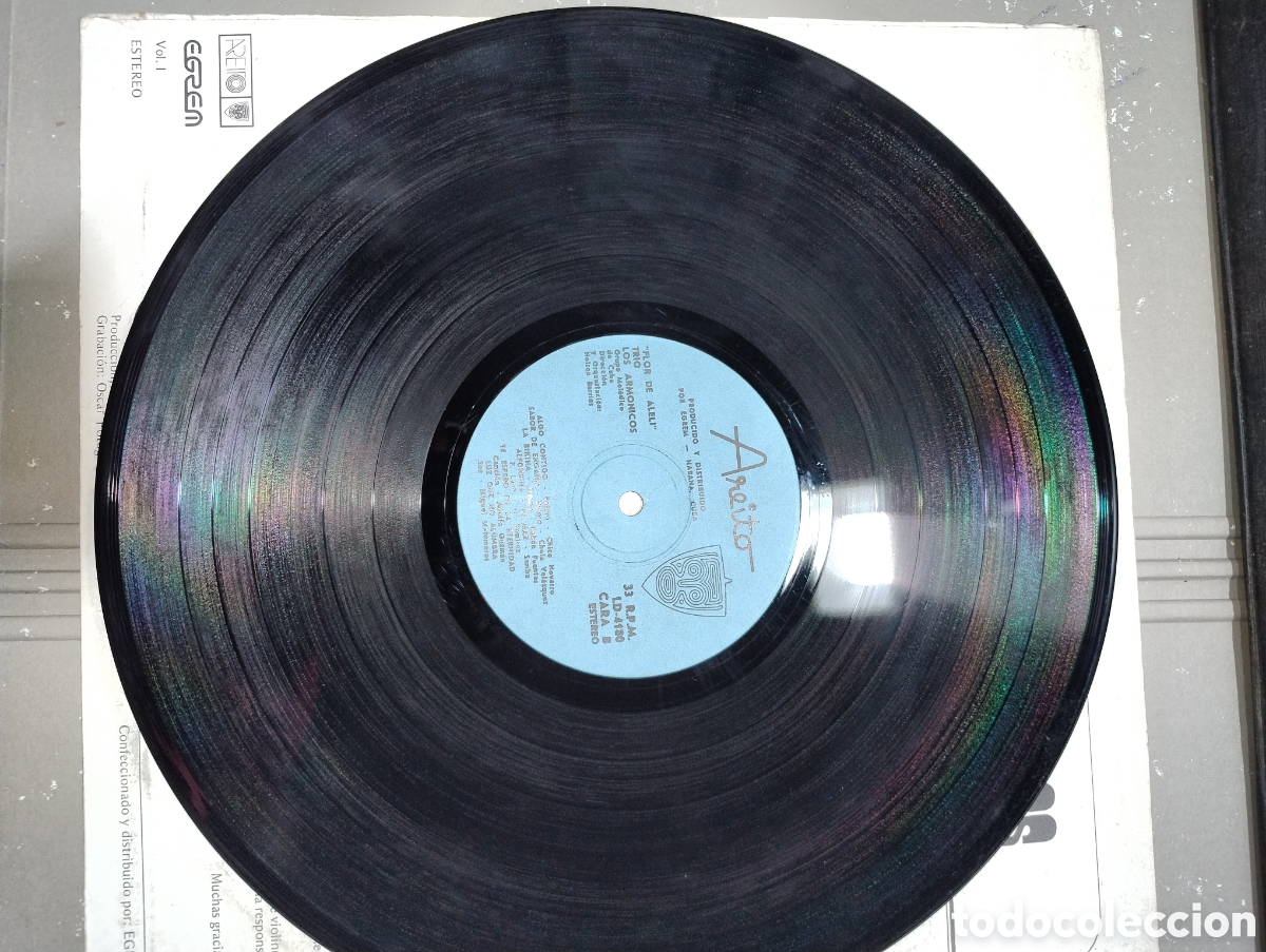 Discos de vinilo: Tr&iacute;o los arm&oacute;nicos LP Cuba - Foto 2