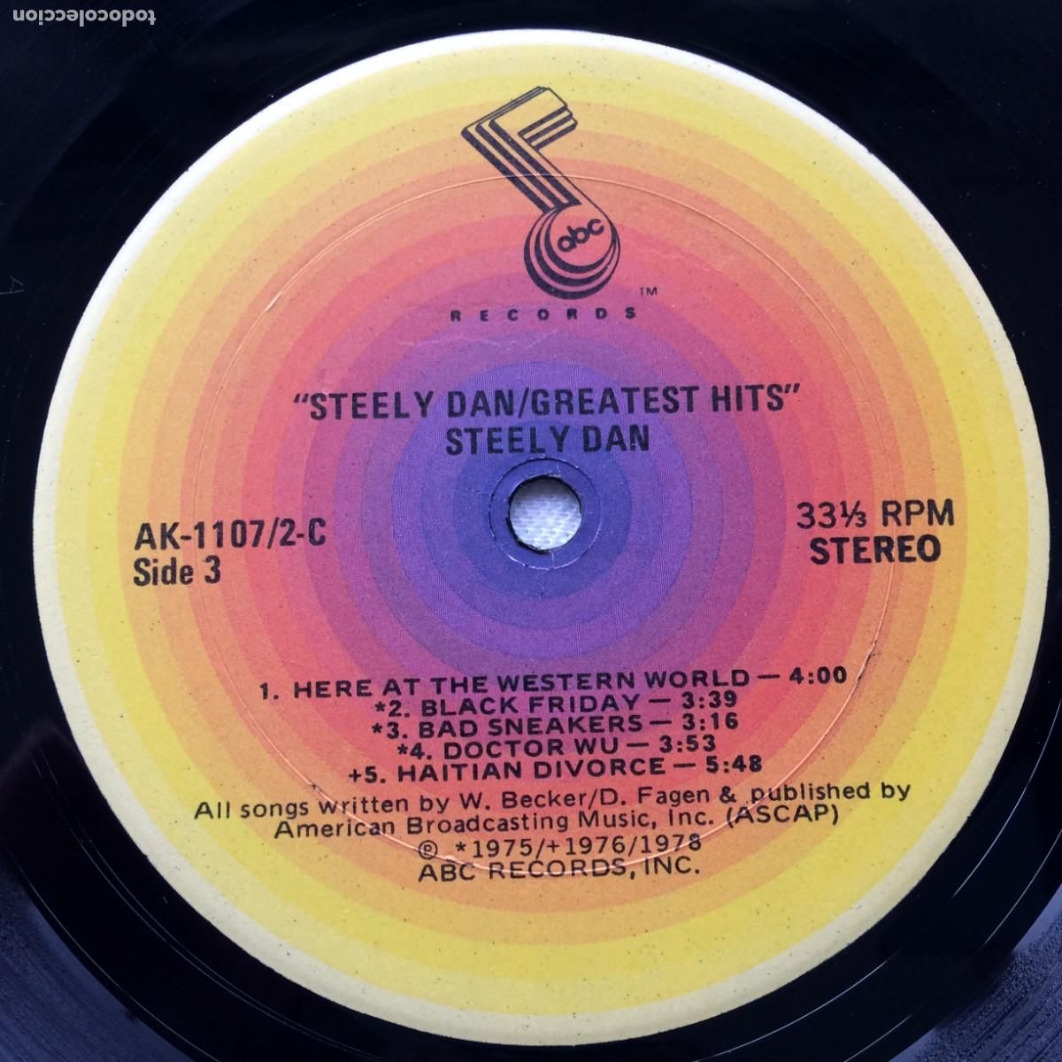Discos de vinilo: Steely Dan &lrm;&ndash; Greatest Hits, 2 LPs US 1978 ABC Records* - Foto 6