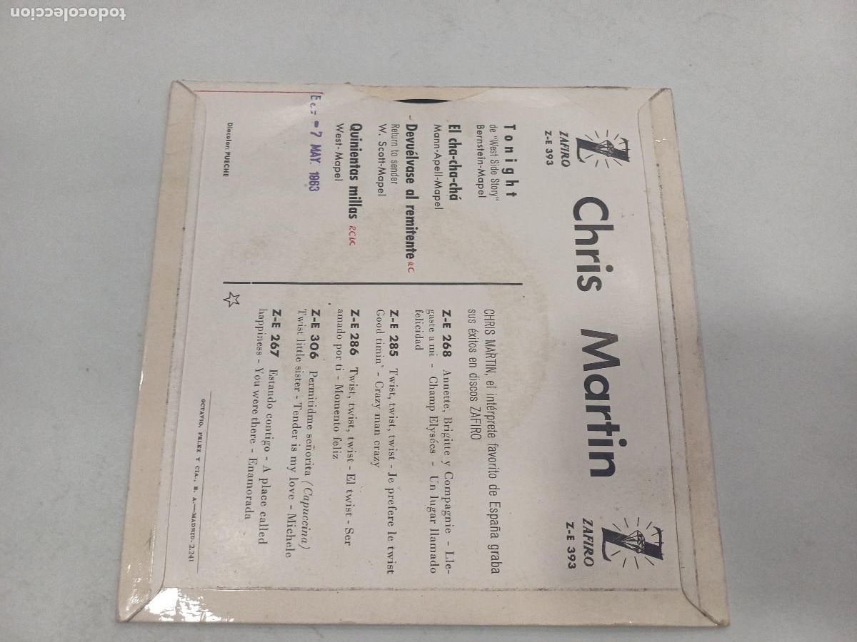 Discos de vinilo: CHRIS MARTIN/TONIGHT/SINGLE. - Foto 3