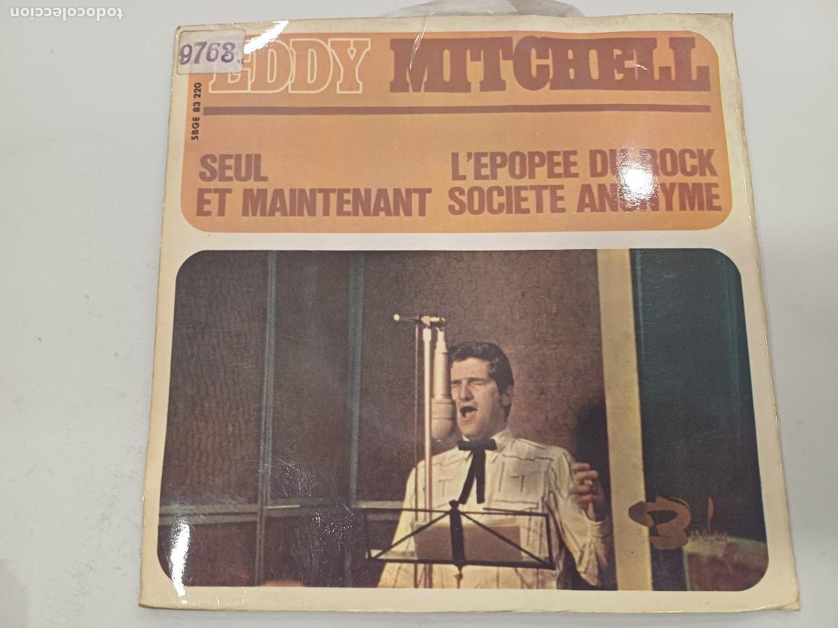 Discos de vinilo: EDDY MITCHELL/SEUL/SINGLE PROMOCIONAL. - Foto 2