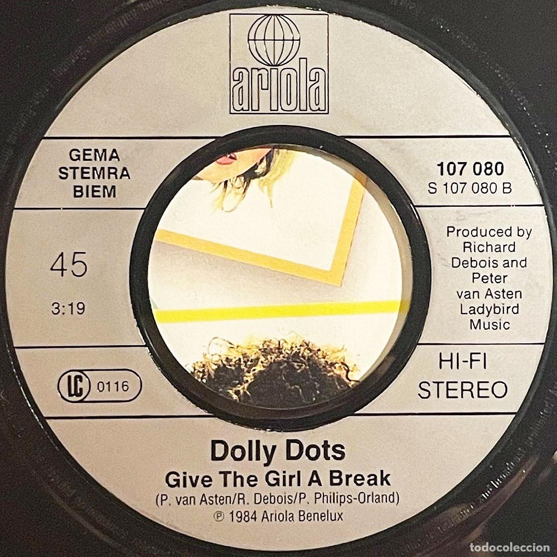 Discos de vinilo: DOLLY DOTS / TELL ME WHY / Single 1984 / Ariola EU - Foto 4