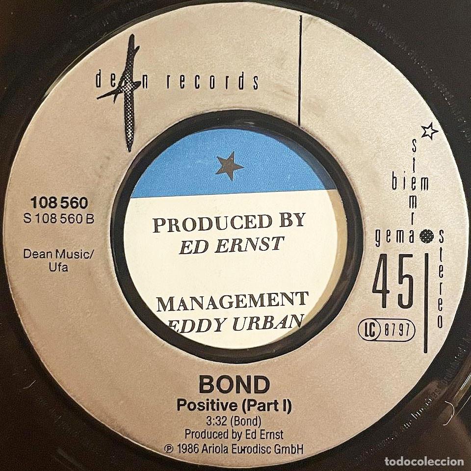 Discos de vinilo: BOND / IM NO DANCER / Single 1987 / Dean Records EU - Foto 4