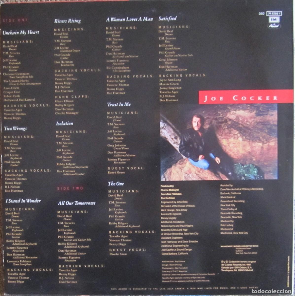 Discos de vinilo: JOE COCKER: UNCHAIN MY HEART - Foto 2