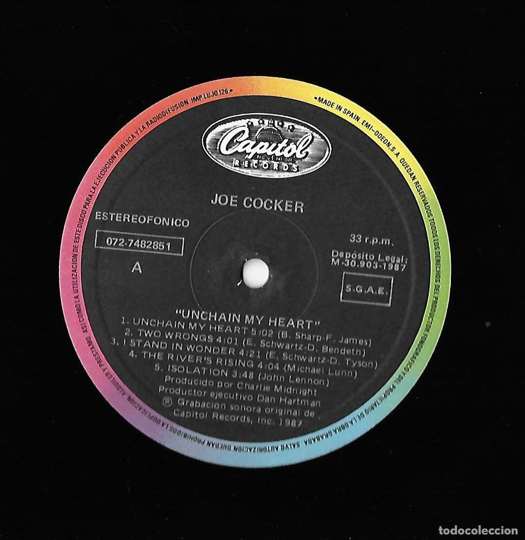 Discos de vinilo: JOE COCKER: UNCHAIN MY HEART - Foto 3