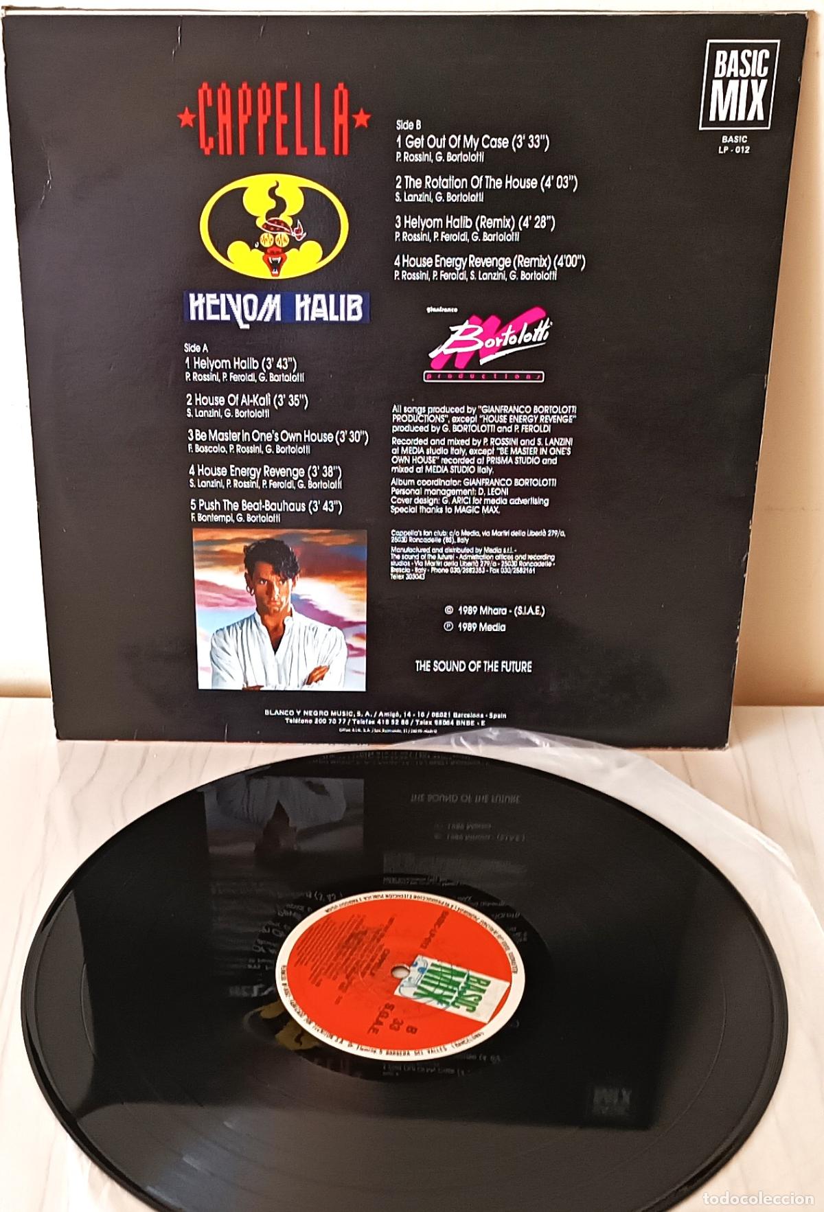 Discos de vinilo: CAPPELLA - HELYOM HALIB BASIC MIX - 1989 - Foto 2
