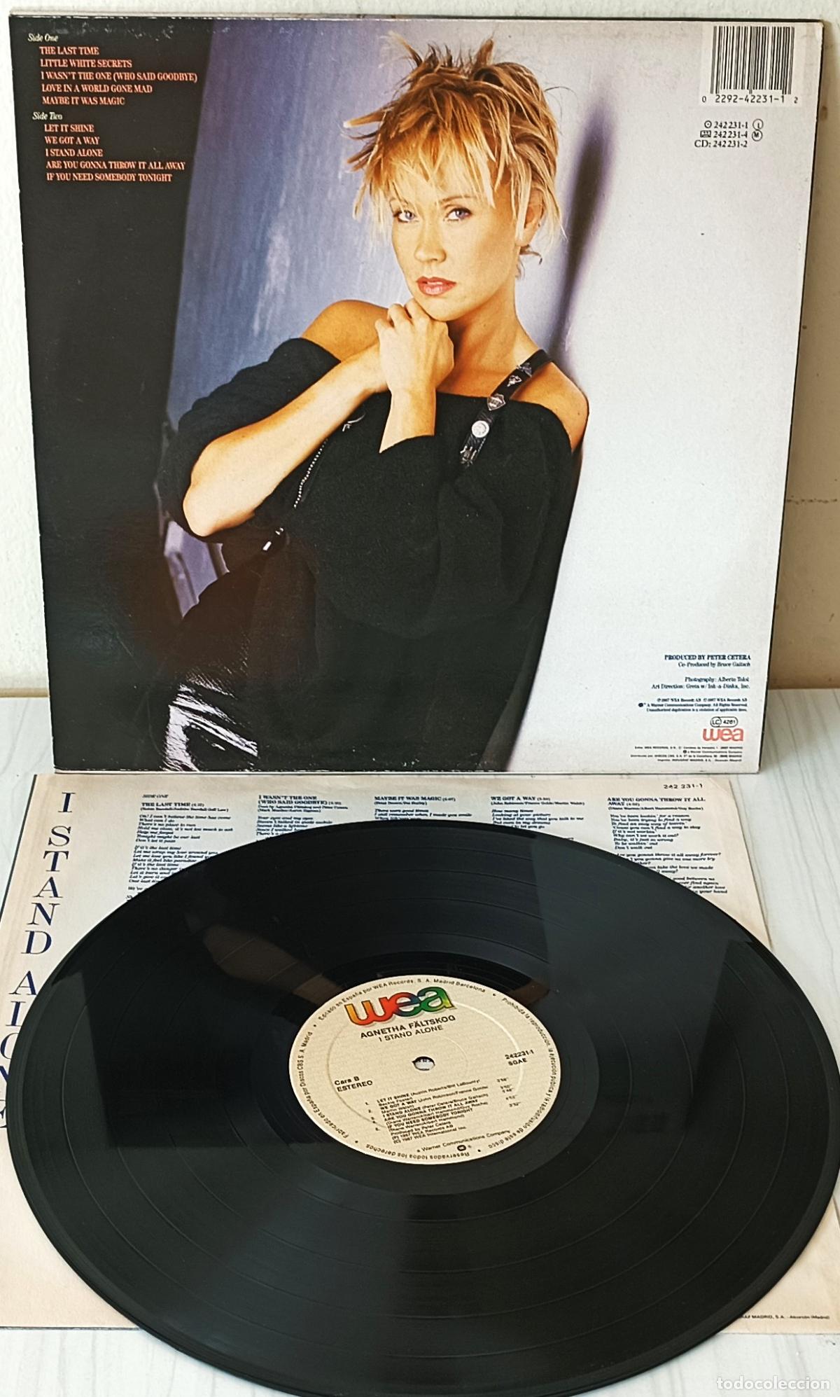 Discos de vinilo: AGNETHA FALTSKOG - I STAND ALONE WEA - 1987 - Foto 2