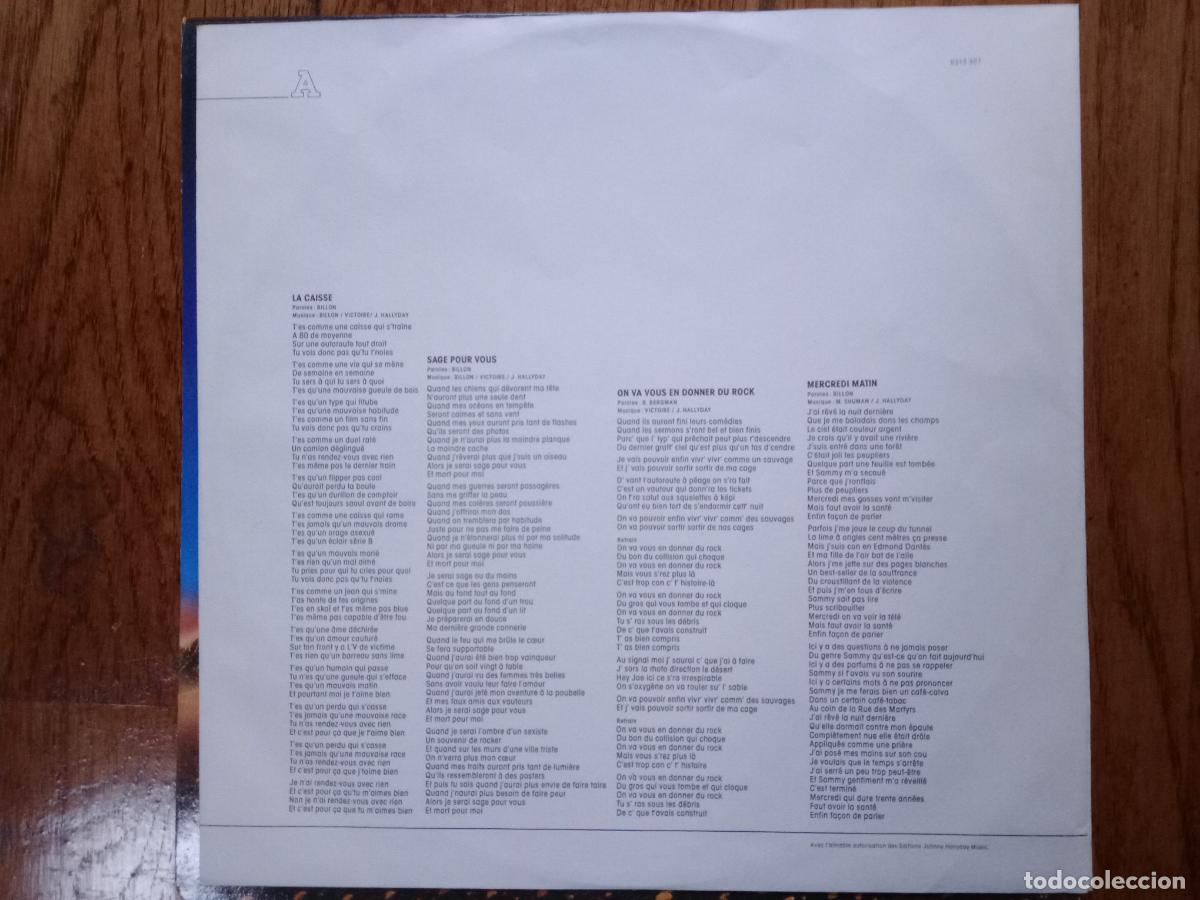 Discos de vinilo: Johnny Hallyday - Quelque part un aigle... - Foto 3