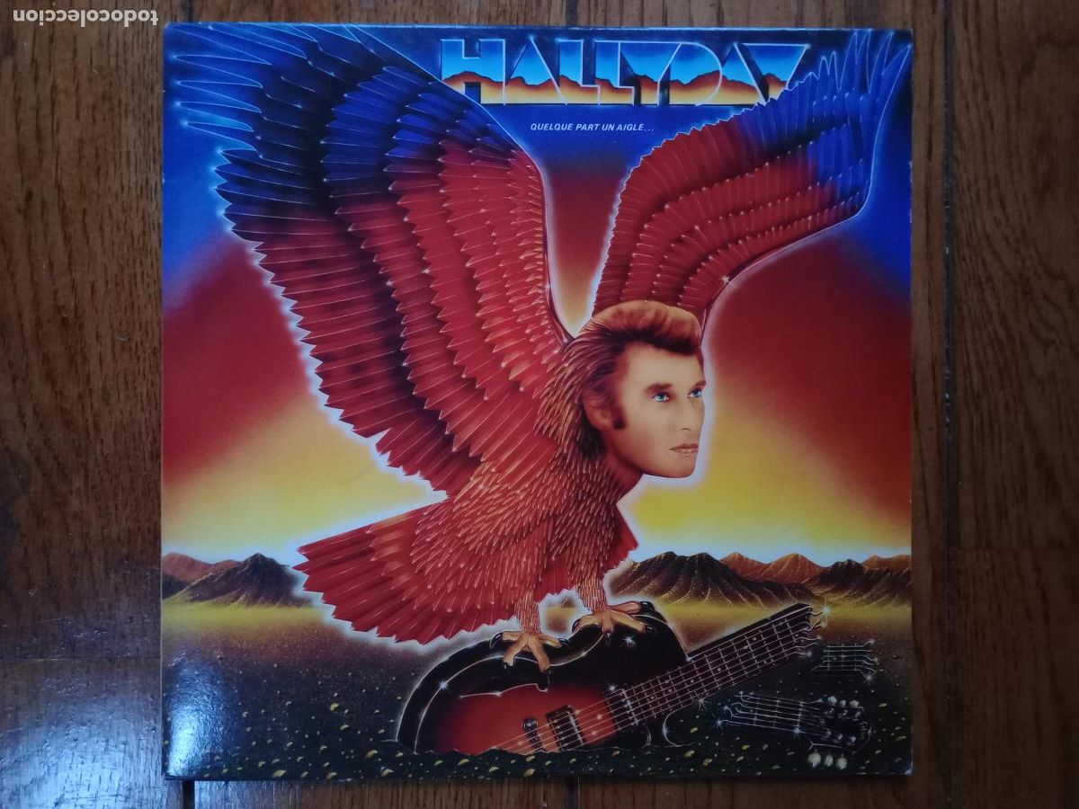 Discos de vinilo: Johnny Hallyday - Quelque part un aigle... - Foto 1
