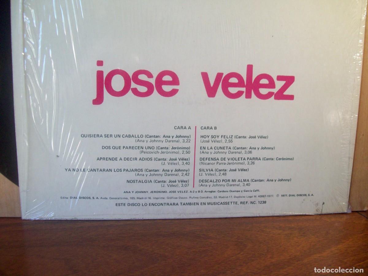 Discos de vinilo: JOSE VELEZ - LOS EXITOS - LP - Foto 2