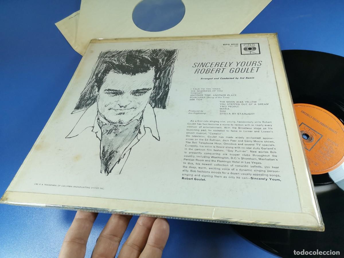 Discos de vinilo: Robert Goulet &ndash; Sincerely Yours-CBS 1962 - Foto 10