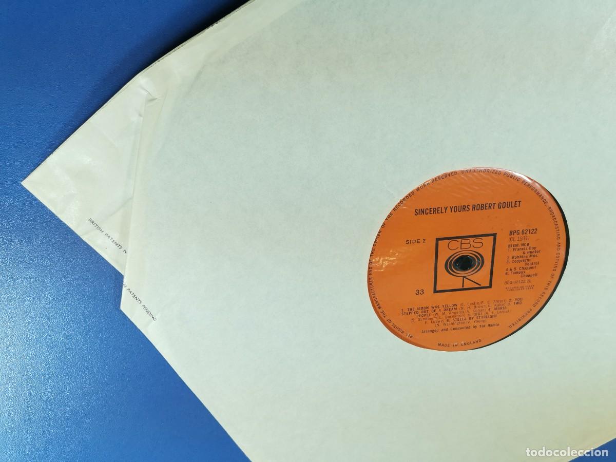 Discos de vinilo: Robert Goulet &ndash; Sincerely Yours-CBS 1962 - Foto 12