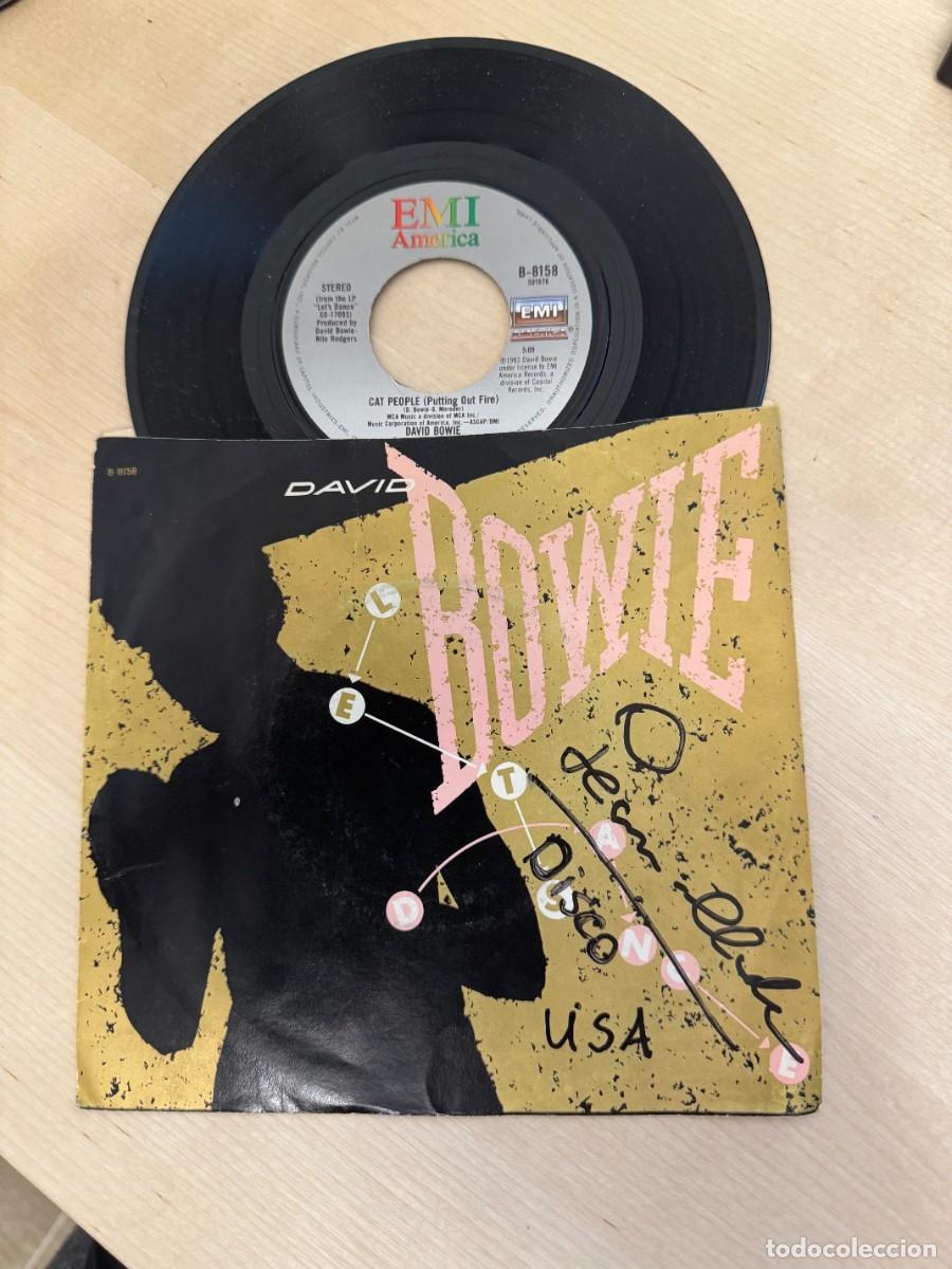 Discos de vinilo: bowie david 45t let&rsquo;s dance EX EX - Foto 1
