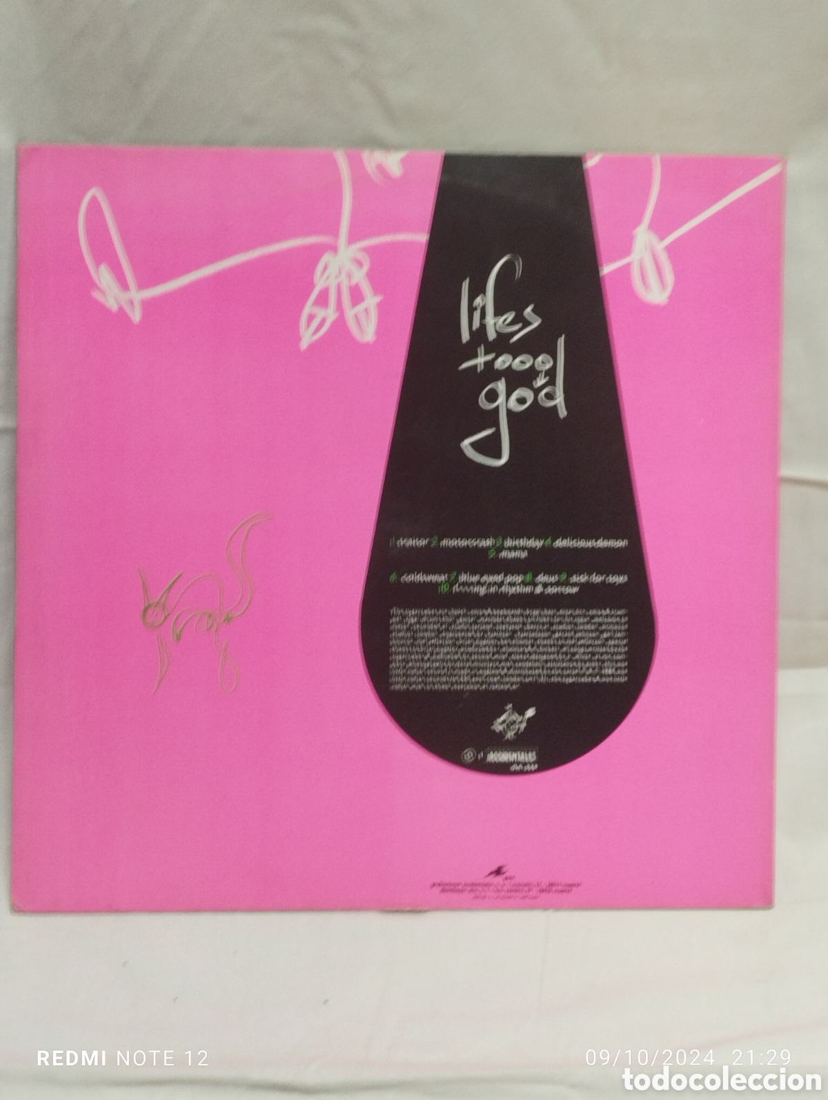 Discos de vinilo: THE SUGAR CUBES ,LIFE TOO GOOD - Foto 2
