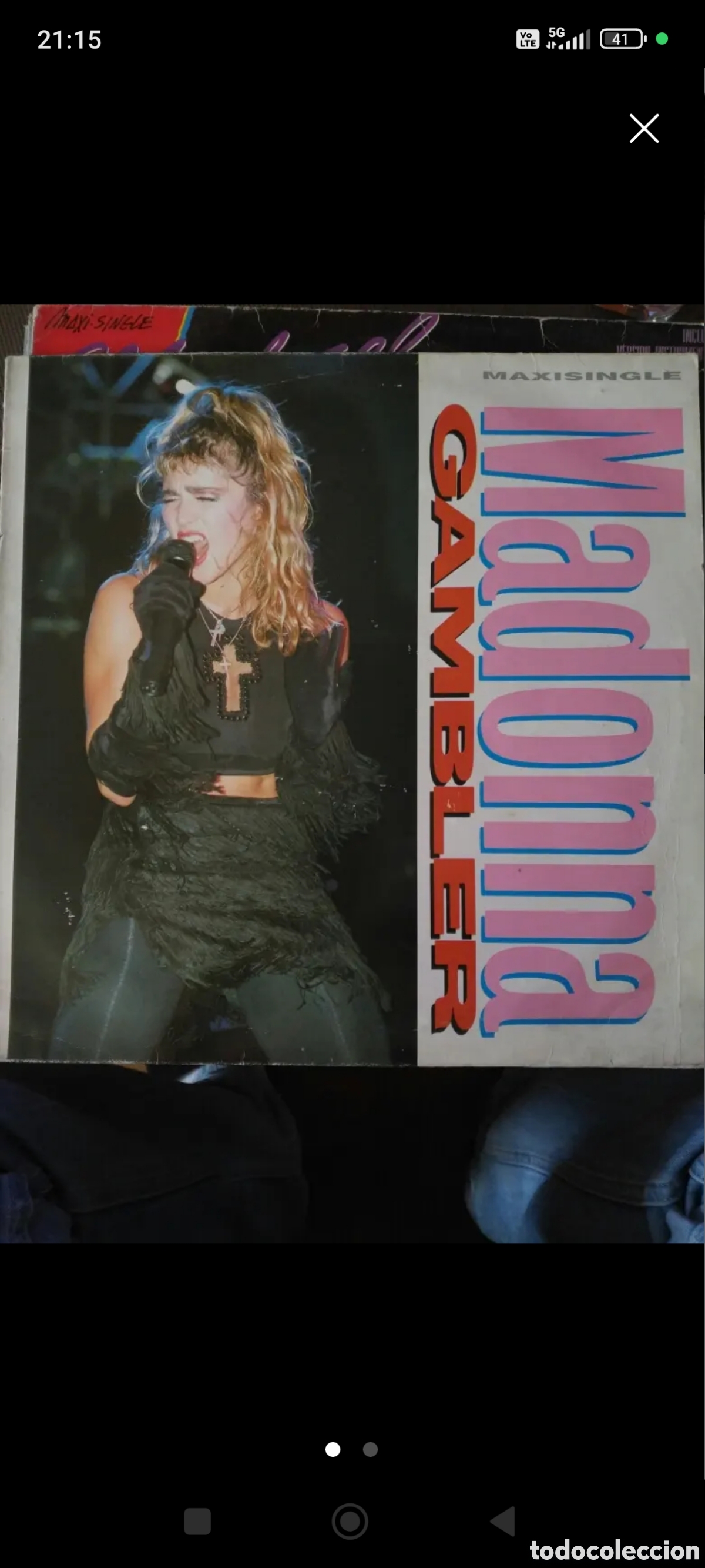 Discos de vinilo: MADONNA ,GAMBLER..... - Foto 1